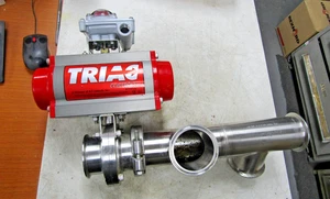 💥TRIAC PNEUMATISCHER STELLANTRIEB 150 PSI 130A 2R130SR MIT KUGELHAHN & ENDSCHALTER - Bild 1 von 17