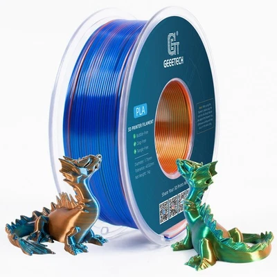 5/10kg 1.75mm 1KG/Roll Geeetech 3D Printer filament PLA/PETG/TPU/ABS+/SILK/Matte - Image 1 of 4
