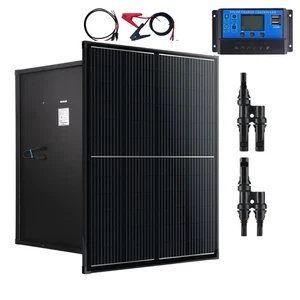 200W 12V Monokristallin Solarpanel Solarmodul Photovoltaik Wohnmobil Boot Haus - Bild 1 von 14