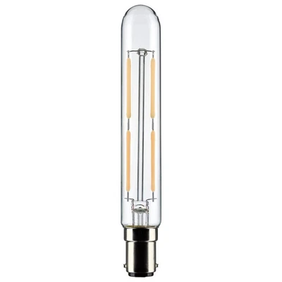 4 Watt T6.5 LED - Clear - Double Contact Bayonet Base - 4000K - 400 Lumens - 120 - Image 1 of 4