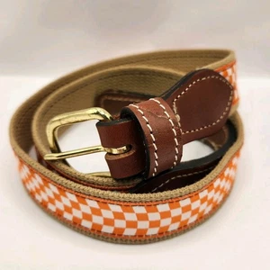 University Of Tennessee Gürtel Größe 34 orange weiß kariert College Fan - Bild 1 von 7