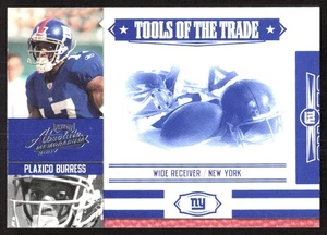 380J 2007 Playoff Absolute Mem #TOT-117 Plaxico Burress Tools of Trade blau #/75 - Bild 1 von 2