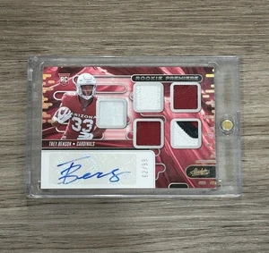 2024 PANINI ABSOLUTE TREY BENSON ROOKIE MATERIALS AUTO FIVE PATCH RC /99 - Picture 1 of 2