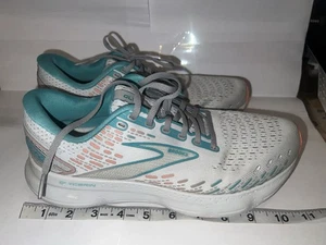Brooks Glycerin 20 Womens Size 9.5 Gray Teal Running Shoes Sneakers 1203691B061 - Picture 1 of 9