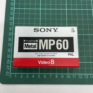 Sony Hi8 ME 60 Super Recordable Cassette Tape Metal PAL Brand New & Sealed NOS - Bild 1 von 6