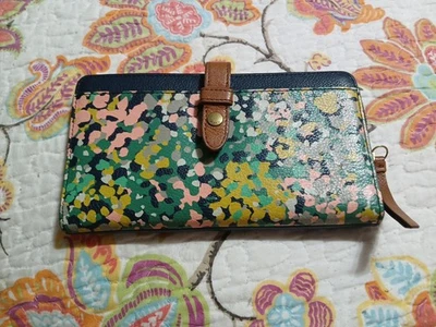 Fossil Emma Cartera Cremallera Multi Floral Foto 1 de 4