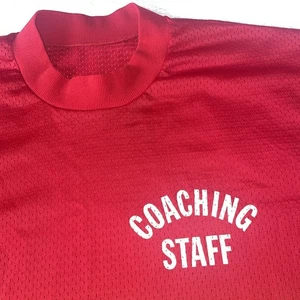 Vintage RAR Spanjian Coaching Staff Fußball Trikot 60er Jahre rot XL Kurzarm - Bild 1 von 13