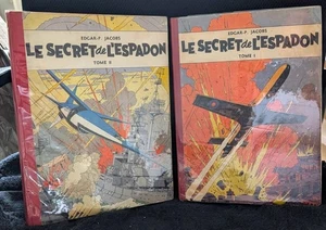 2 Toilés Lombard Blake et Mortimer "Le secret de L'espadon" 1954-55 E.P Jacobs - Picture 1 of 20