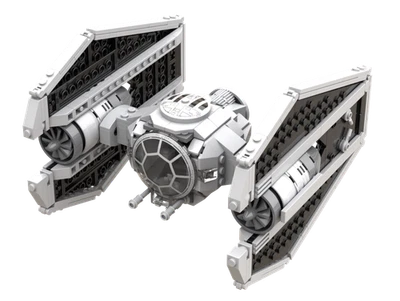 Modubrix Moc Building Blocks Tie/Rd Starfighter Set Bricks Toys Kits 413 Parts - Image 1 of 4