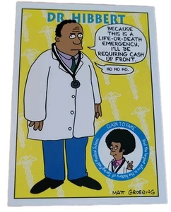 1994 SkyBox Die Simpsons S11 Dr. Julius Hibbert Sammelkarte (G9 - Bild 1 von 2