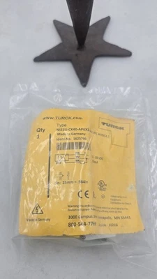 TURCK NI25U-CK40-AP6X2-H1141 W/BS2.1 Proximity Sensor 1625790 30VDC Sn=25mm NEW - Image 1 of 4