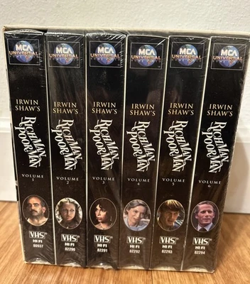 RICH MAN POOR MAN Complete VHS SET 1976 ABC Mini Series NEW RARE - Image 1 of 4