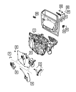 Genuine Mopar Door Handle Cap Left 5UW72TZZAA - Foto 1 di 5