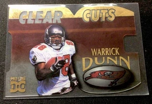 Score Board Clear Cuts 1997 #CLC8 ¡Warwick Dunn! 402/500! Troquelado! Tarjetas ENN - Imagen 1 de 2