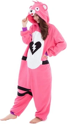 SAZAC Fortnite Cuddle Team Leader Oso Rosa Kigurumi Disfraz Unisex Talla M Nuevo Foto 1 de 4
