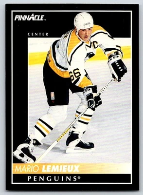 1992-93 Pinnacle MARIO LEMIEUX #300 Pittsburgh Penguins HOF - Image 1 of 2