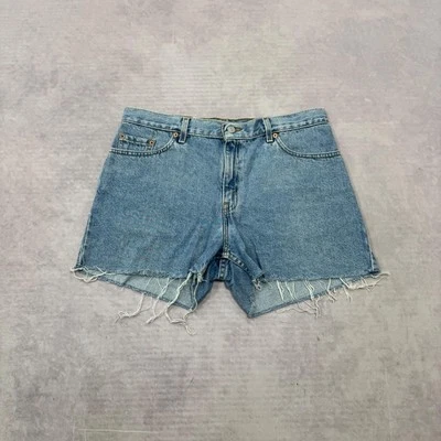 Levi's Denim Shorts blue jean cut off shorts Women's 34 - Image 1 of 4