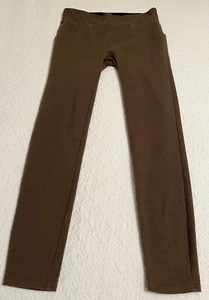 Spanx Assets Womens Sz L/G Milk Choc Brown Leggings Casual Athletic Athleisure - Picture 1 of 11