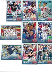 2015 Topps Full Atlanta Braves Team Set Upton Wisler Markakis Freddie Freeman 41 - Picture 1 of 3