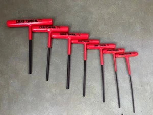 Craftsman Standard T Handle Allen Wrench Set Hex Key - Picture 1 of 5