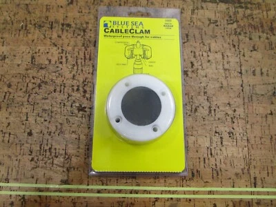 *NEW* 0750 Blue Sea CABLE CLAM WATERPROOF PASS-THROUGH 1003 1003-BSS - Image 1 of 4