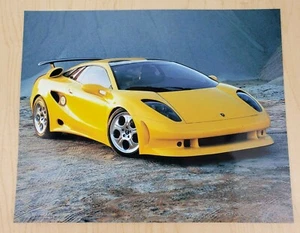 8" x 10" Photographic Print Yellow Ferrari F40 - Picture 1 of 3