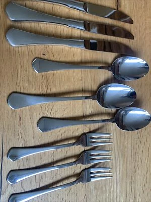 WMF Bornholm Cromargan Posate 3 Coltello Tavola 3 Cucchiaio da Zuppa 3 - Immagine 1 di 4