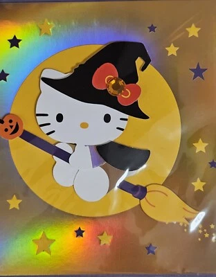 Papyrus Hello Kitty Halloween Card (Happy Halloween Wishes, Glitter-Free) - Image 1 of 4