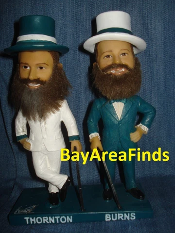 San Jose Barracuda Joe Thornton & Brent Burns Tuxedo Bobblehead SGA SJ Sharks Cover