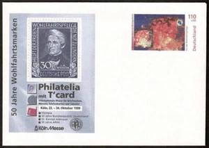 SE37 GERMANY 1999 Unused prestamped cover 50 year charity stamps - Picture 1 of 2