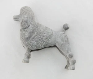 Vintage Platic Poodle Dog Standing 3" x 3" apx Animal Puppy - Picture 1 of 3