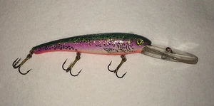 Señuelo de pesca antiguo vintage de 6 1/2 pulgadas señuelo de buceo antiguo @ - Imagen 1 de 2