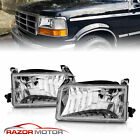 1992 1993 1994 1995 1996 For Ford Bronco/F150/F250/F350 Chrome Headlights Pair