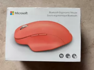 Microsoft - Bluetooth Ergonomic Optical Mouse - Peach - Loose scroll wheel - Picture 1 of 4