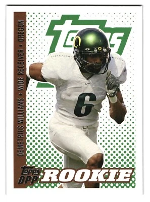 2006 Topps Football Demetrius Williams Rookie Oregon Ducks #121 - Image 1 of 2
