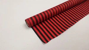 1 Meter 46" Wide Rich Poly Cotton Star Craft Fabric Red & Black - Picture 1 of 1