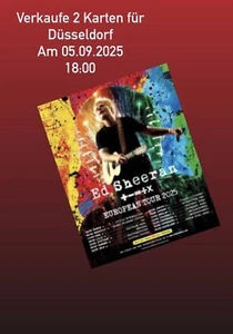 2 Konzertkarten Für Ed Sheeran Düsseldorf 05.09.2025 - Bild 1 von 1