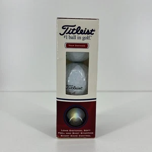 Titleist Tour Distance Golf Balls Soft Feel Short Stopping (3 PK) NEW Sealed - Picture 1 of 5