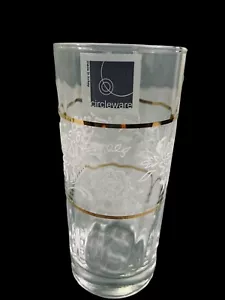 Menge 4 Circleware Highball Becher Gold Akzente 9 Unzen - Bild 1 von 6