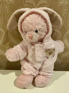 Pijama raro TY Pluffies Love to Baby pequeño rosa conejo peluche oso de peluche - Imagen 1 de 3