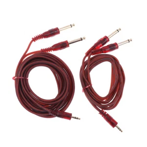 1.5M/3M 3.5MM To Double 6.35MM Audio Cable Jack Plug Connector Speaker Wire Cord - Afbeelding 1 van 14