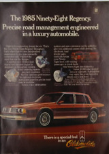 1984 Print Ad Oldsmobile 98 Regency Brougham Car Red Automobile American