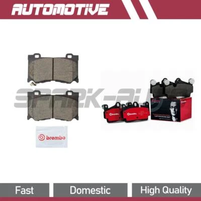 Juego de pastillas de freno delanteras traseras para Infiniti G37 3,7 L 2013 2012 2011 2010 2009 2008 Foto 1 de 4