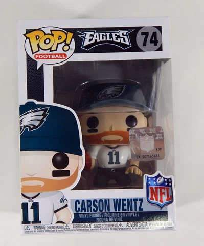 Funko Pop NFL: Eagles Carson Wentz (Eagles Away) Collectible Figure NIB Cover