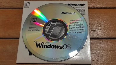 MICROSOFT WINDOWS 98 manuale con licenza e CD installazione Usato - Imagen 1 de 4