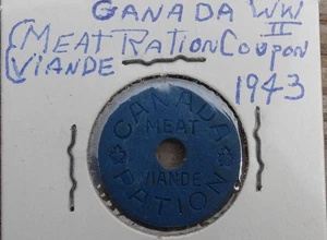 KANADA RATION FLEISCHMARKE, WWII - Bild 1 von 2