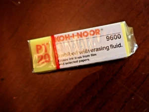 NEW OLD STOCK Ink Film Eraser Koh-I-Noor 9600 PT 20 New Old Stock Germany - Picture 1 of 2