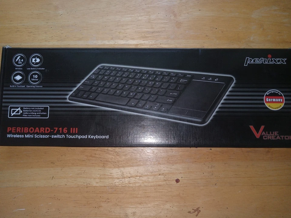 Teclado Inalámbrico Perixx PERIBOARD-716 con Panel Táctil, Soporta Múltiples Dispositivos Foto 1 de 3