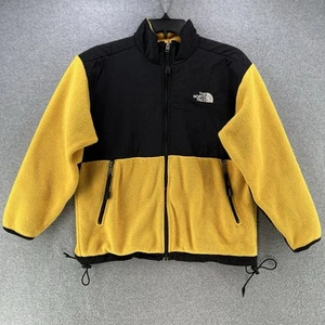 The North Face Childrens Full Zip Sweater Large L Yello Sherpa Polyester - Picture 1 of 16