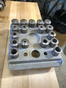 South Bend Lathe 5C Collet Rack And Collets - Picture 1 of 4
